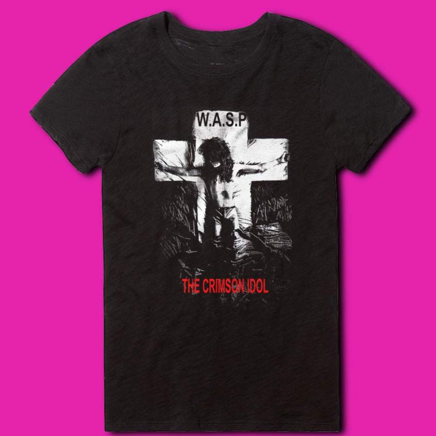 Wasp Crimson Idol Heavy Metal Band Women’S T Shirt