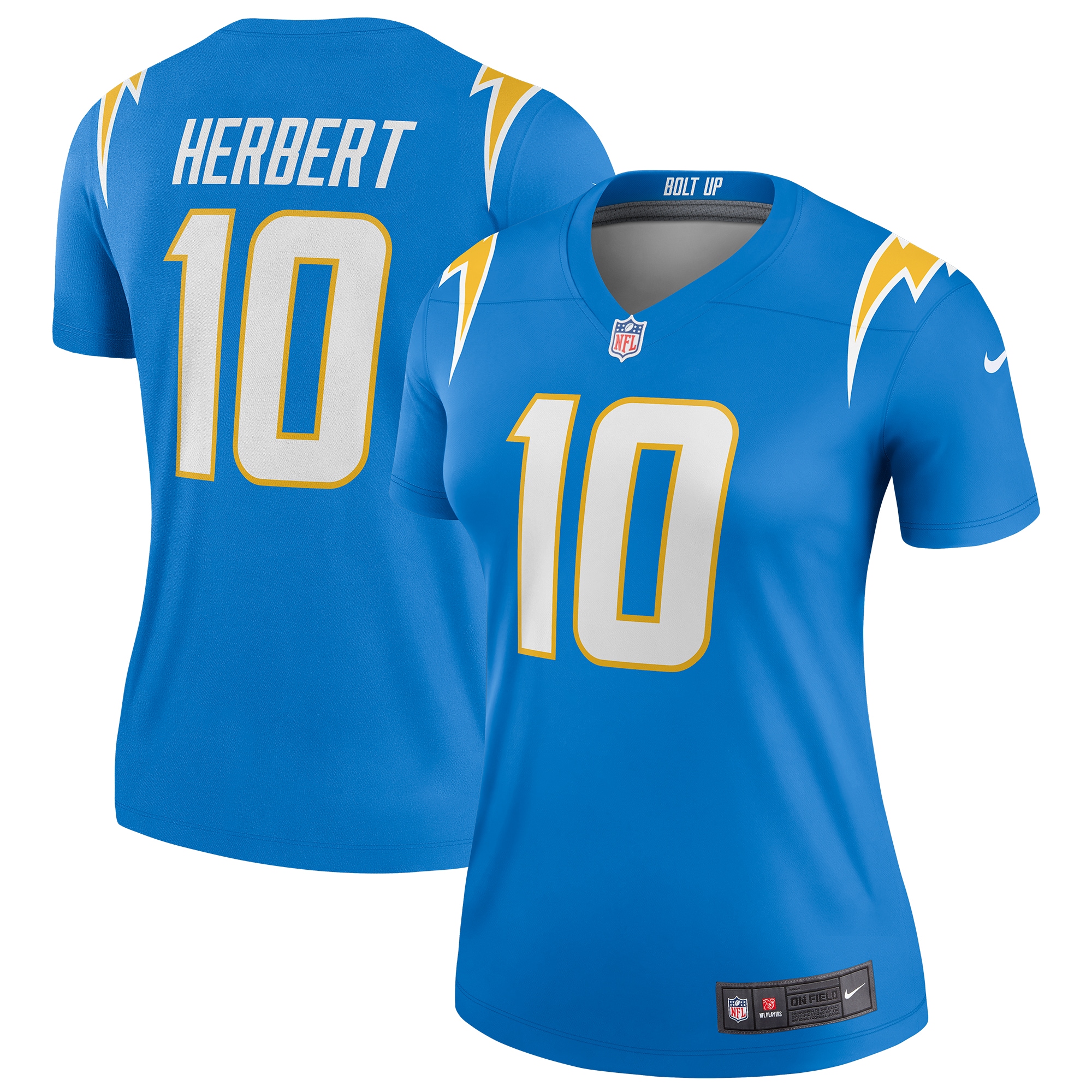 Women’s Los Angeles Chargers Justin Herbert Powder Blue Legend Jersey