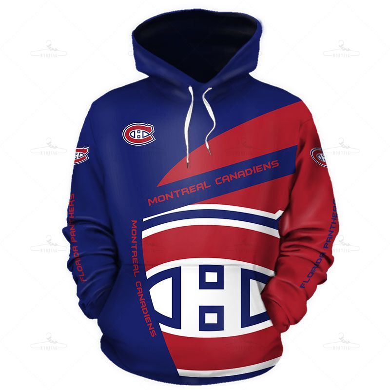 Montreal Canadiens Hoodie 3D With Hooded Long Sleeve Gift S