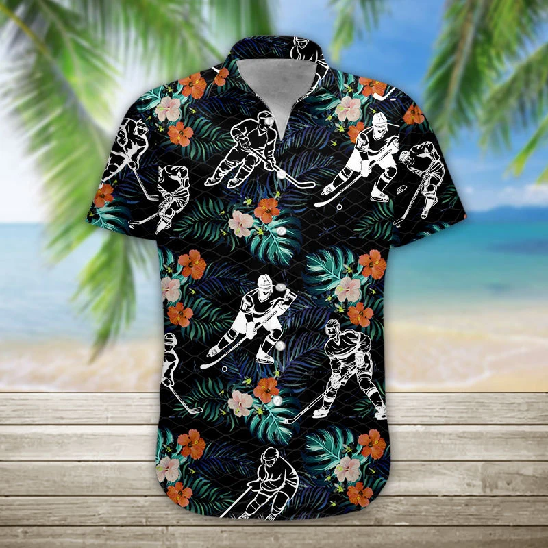 Hockey Aloha Hawaii Shirt For Men Women Adult Ha86693