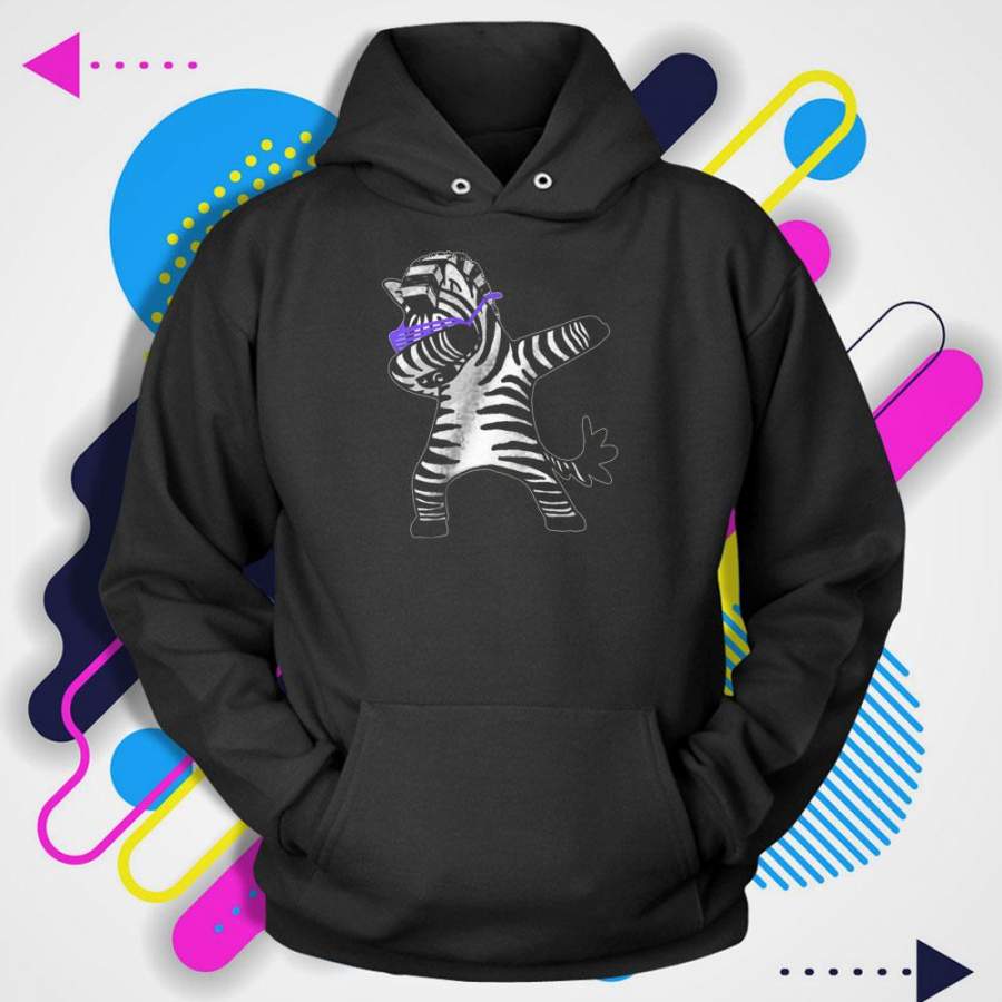 Animal Dabbing Zebra Men’S Hoodie