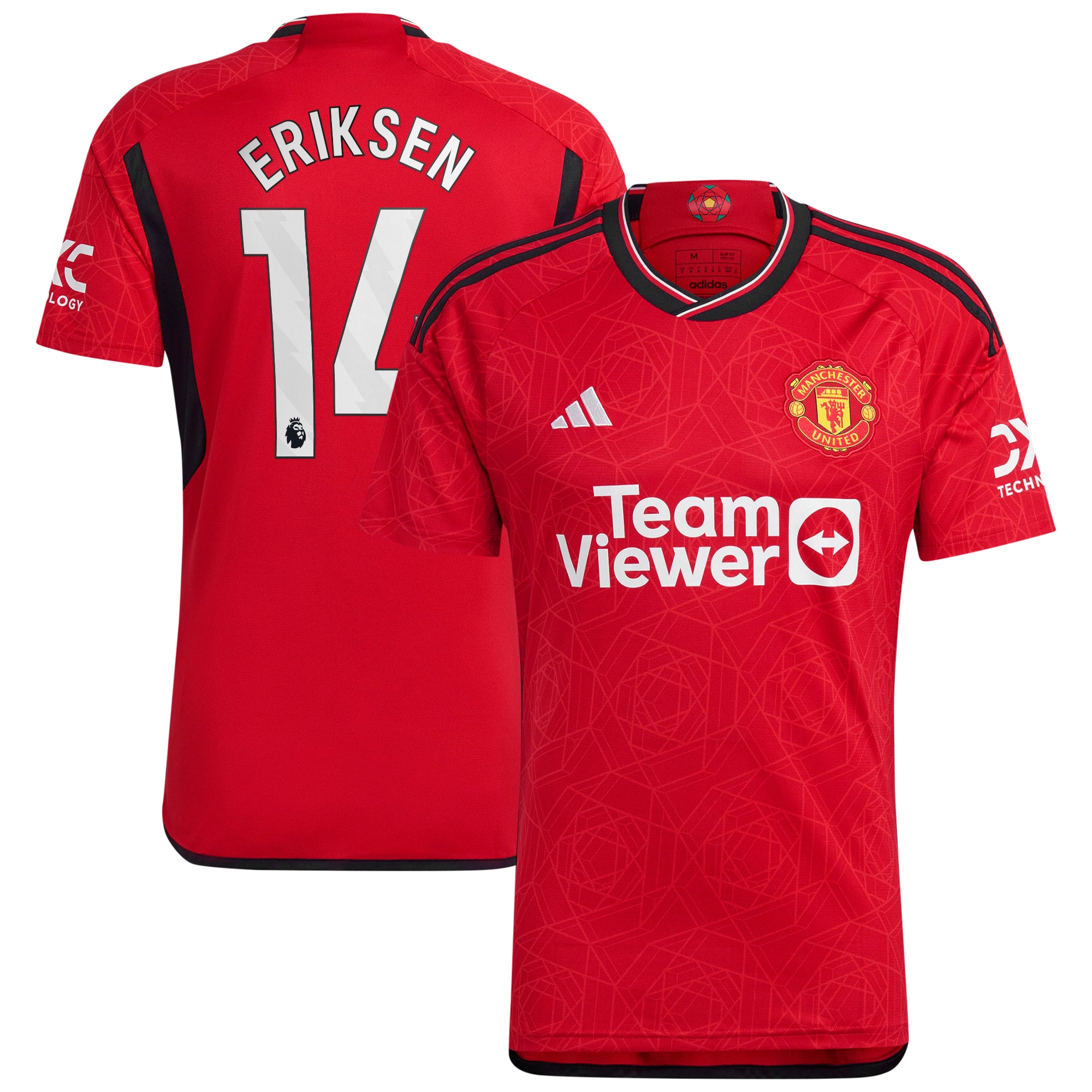 Christian Eriksen Manchester United 2023/24 Home Replica Player Jersey – Red