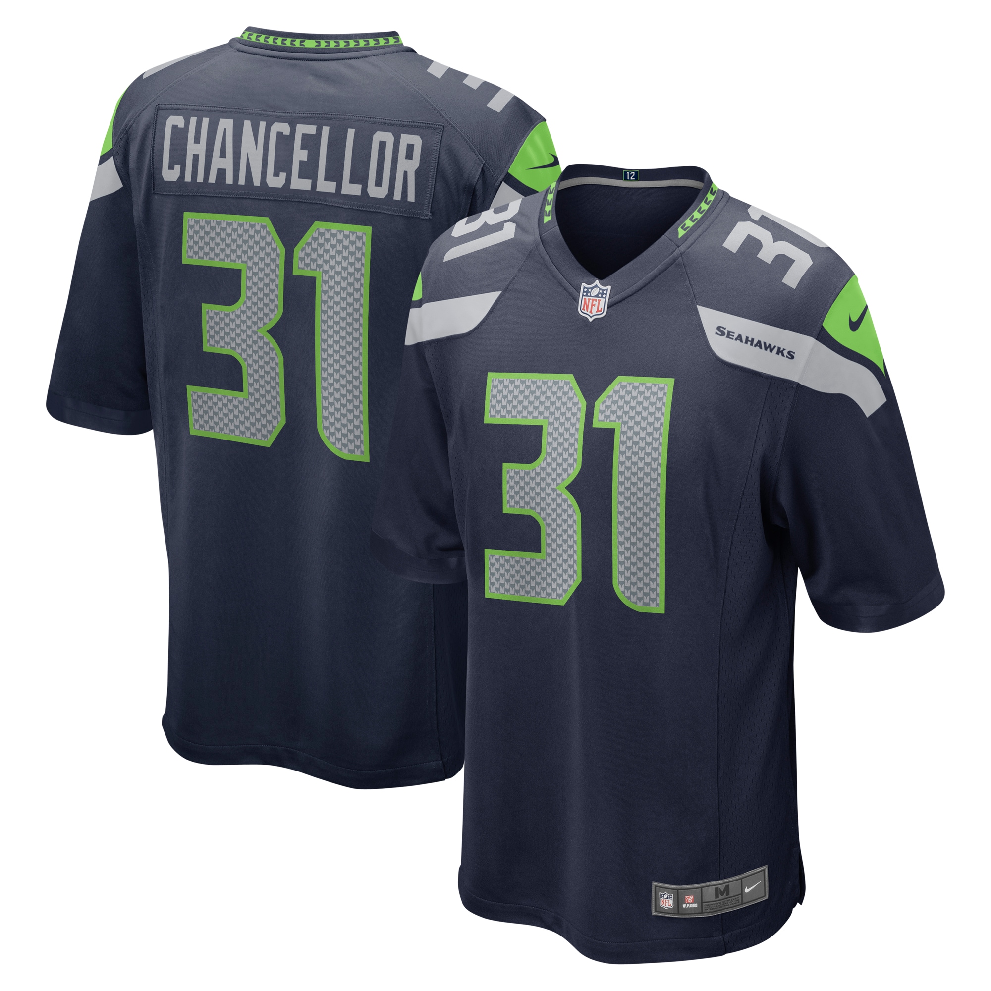 Kam Chancellor Seattle Seahawks Retired Player Game Jersey – College Navy