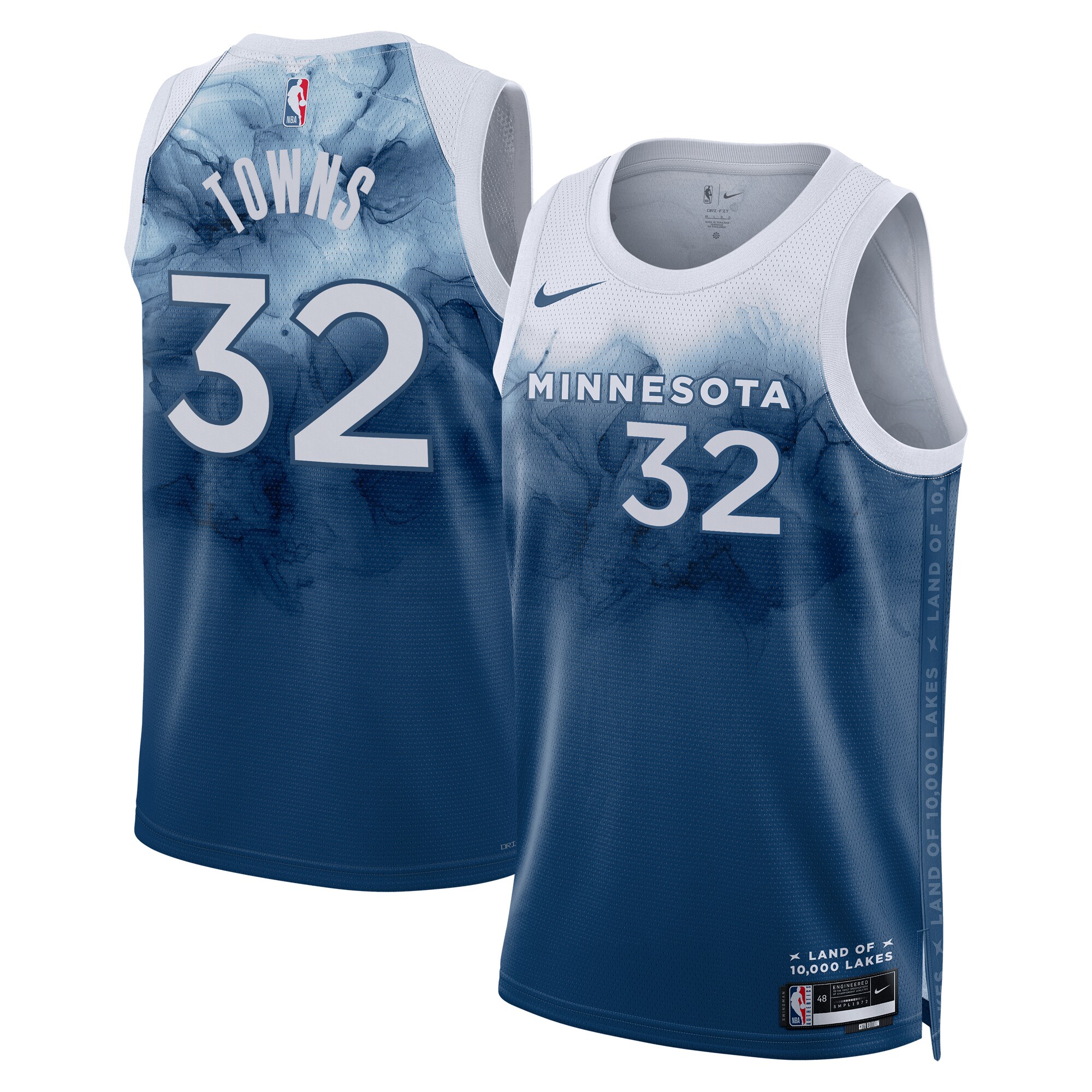 Minnesota Timberwolves City Edition Swingman Jersey 23 – Navy – Karl-Anthony Towns – Unisex