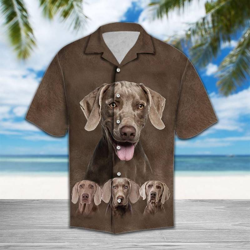 Artsyhomes Cute Weimaraner Hawaiian Ha97232