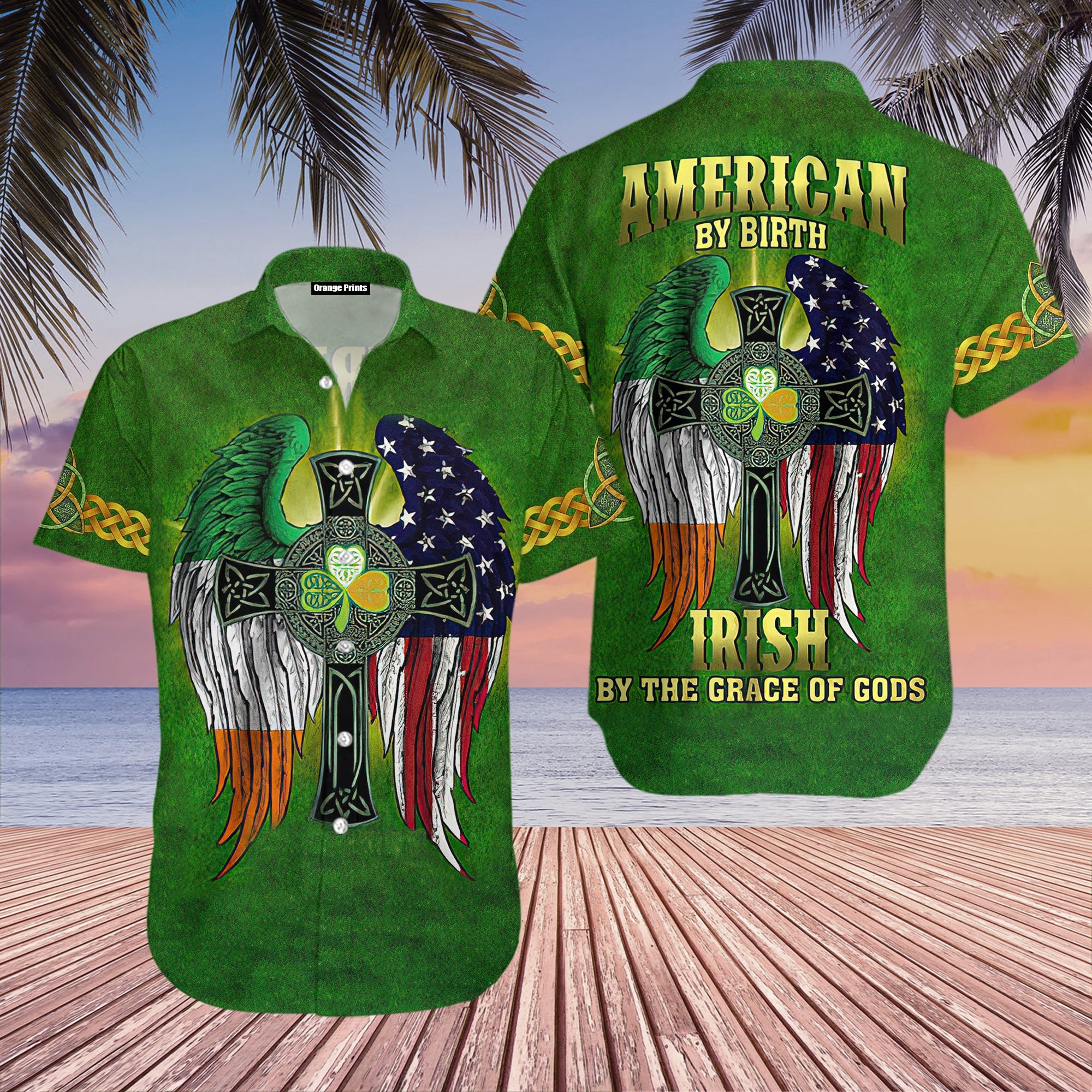 American By Birth Irish St Patrick Day Hawaii Shirt For Men Women Adult Ha50543