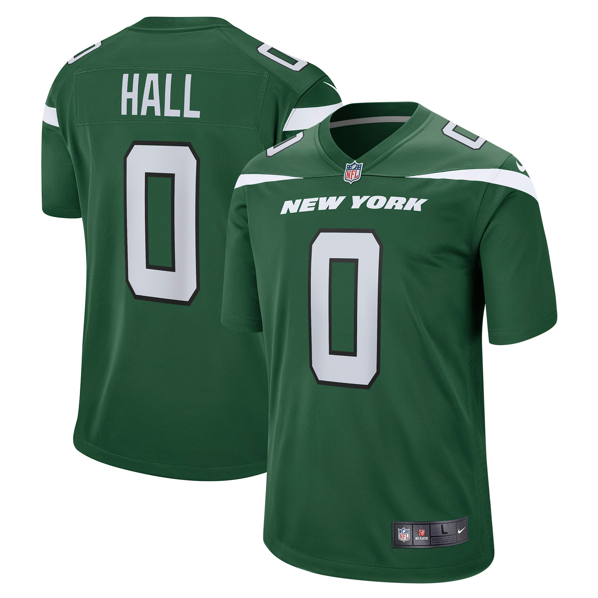 Breece Hall New York Jets 2022 NFL Draft Pick Player Game Jersey – Gotham Green NFL