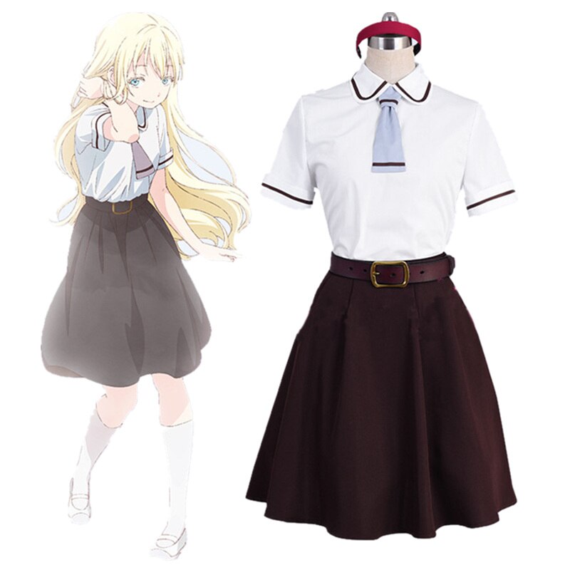 Anime Asobi Asobase Honda Hanako Olivia Nomura Kasumi Cosplay Costume Shcool Uniform Halloween Costumes alx