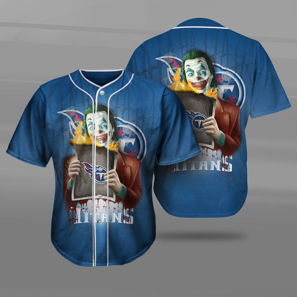 Tennessee Titans Baseball Jersey Shirt Joker Graphic