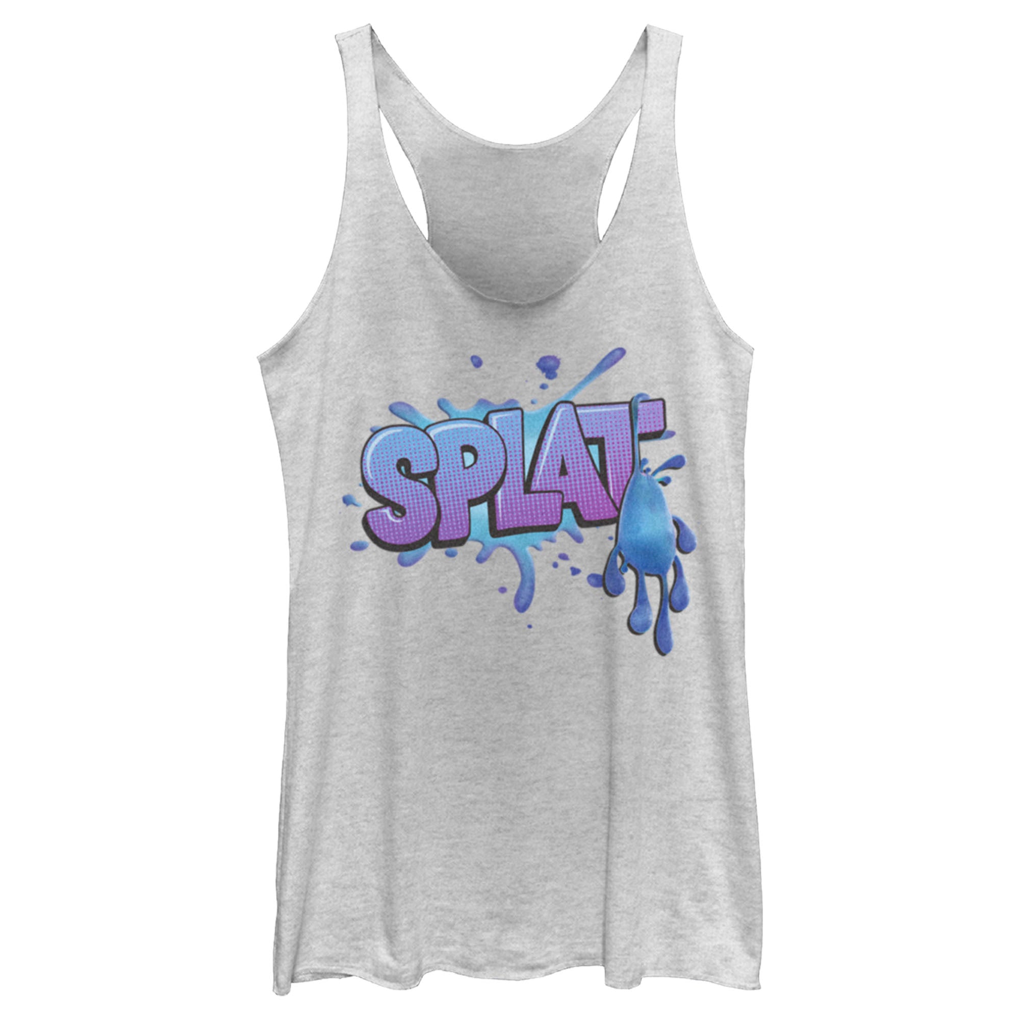 Women’S Strange World Splat Logo Racerback Tank Top