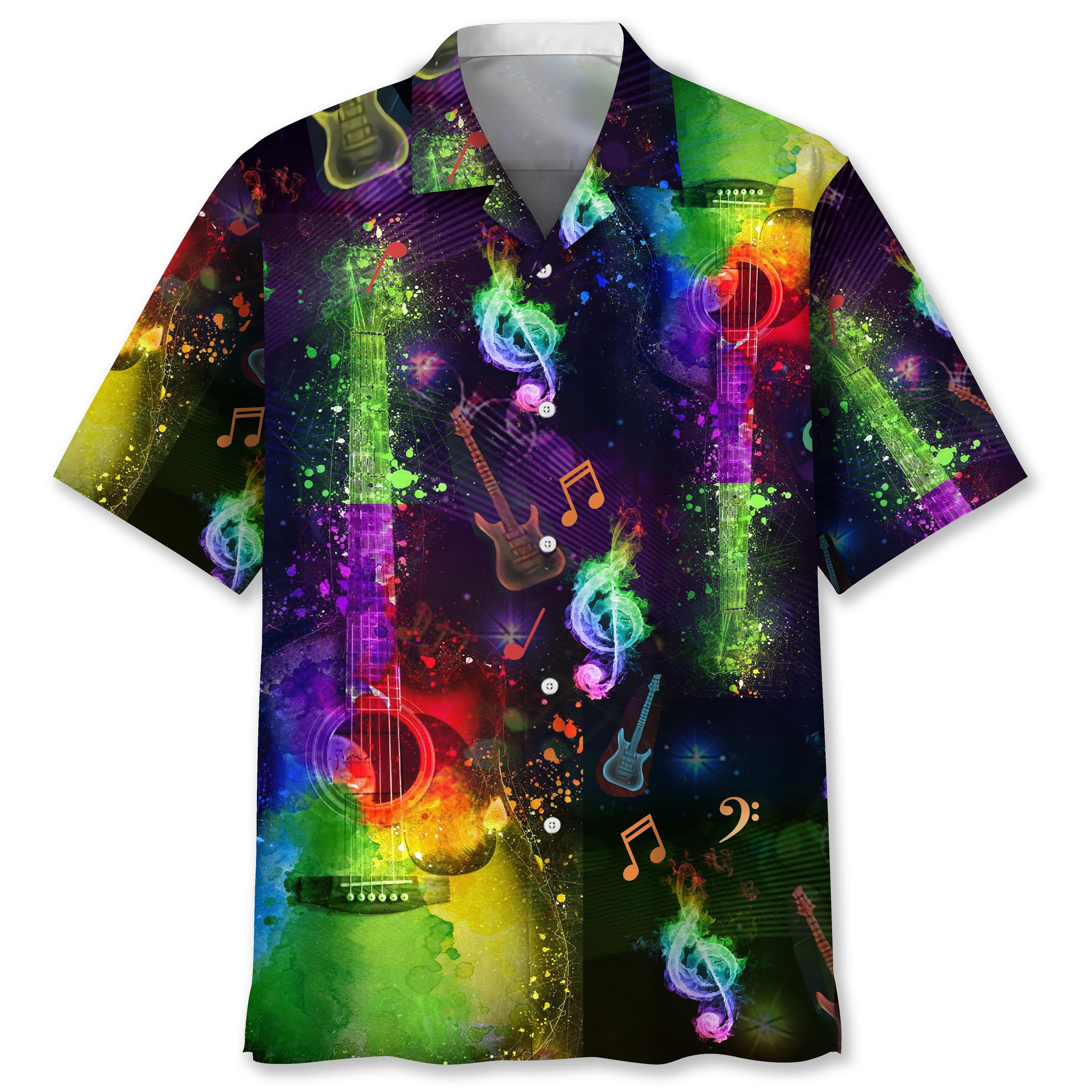 Guitar Color Hawaii Shirt Ha79947