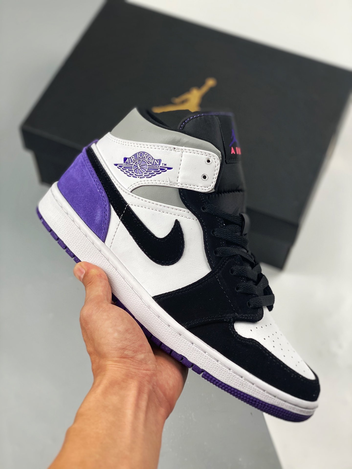 JD 1 Mid Purple Black 5341630