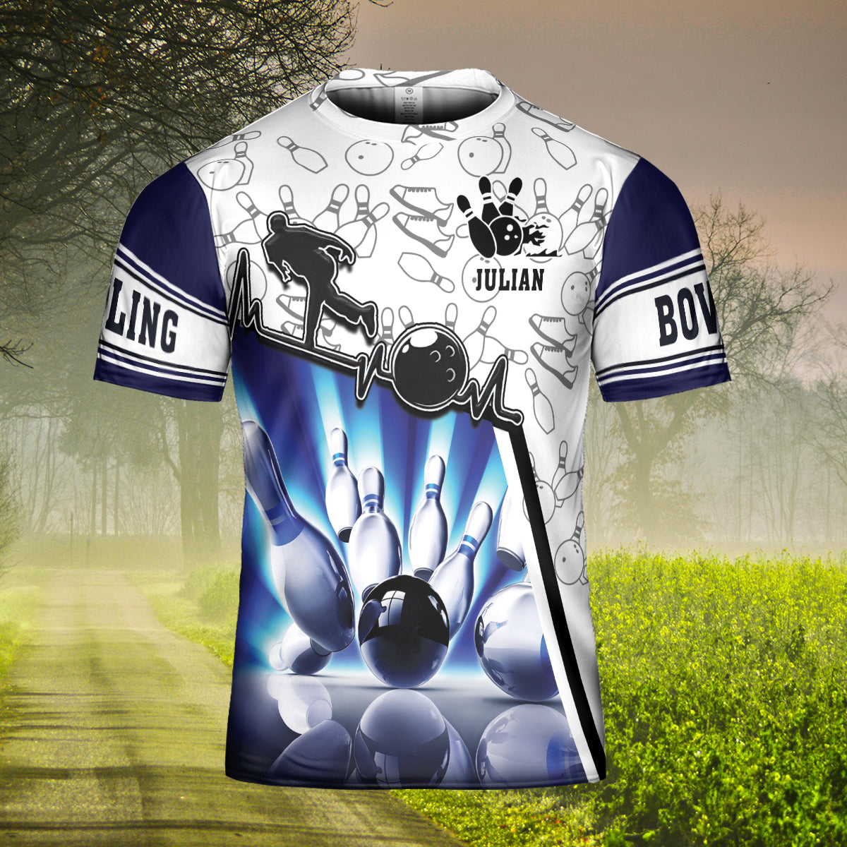 Customized Bowling Shirt Men And Women, Bowling Player 3D T Shirts, Bowling Team Uniform