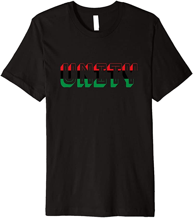 Unity UNIA Pan African American Flag Design Juneteenth 1865 Premium T-Shirt