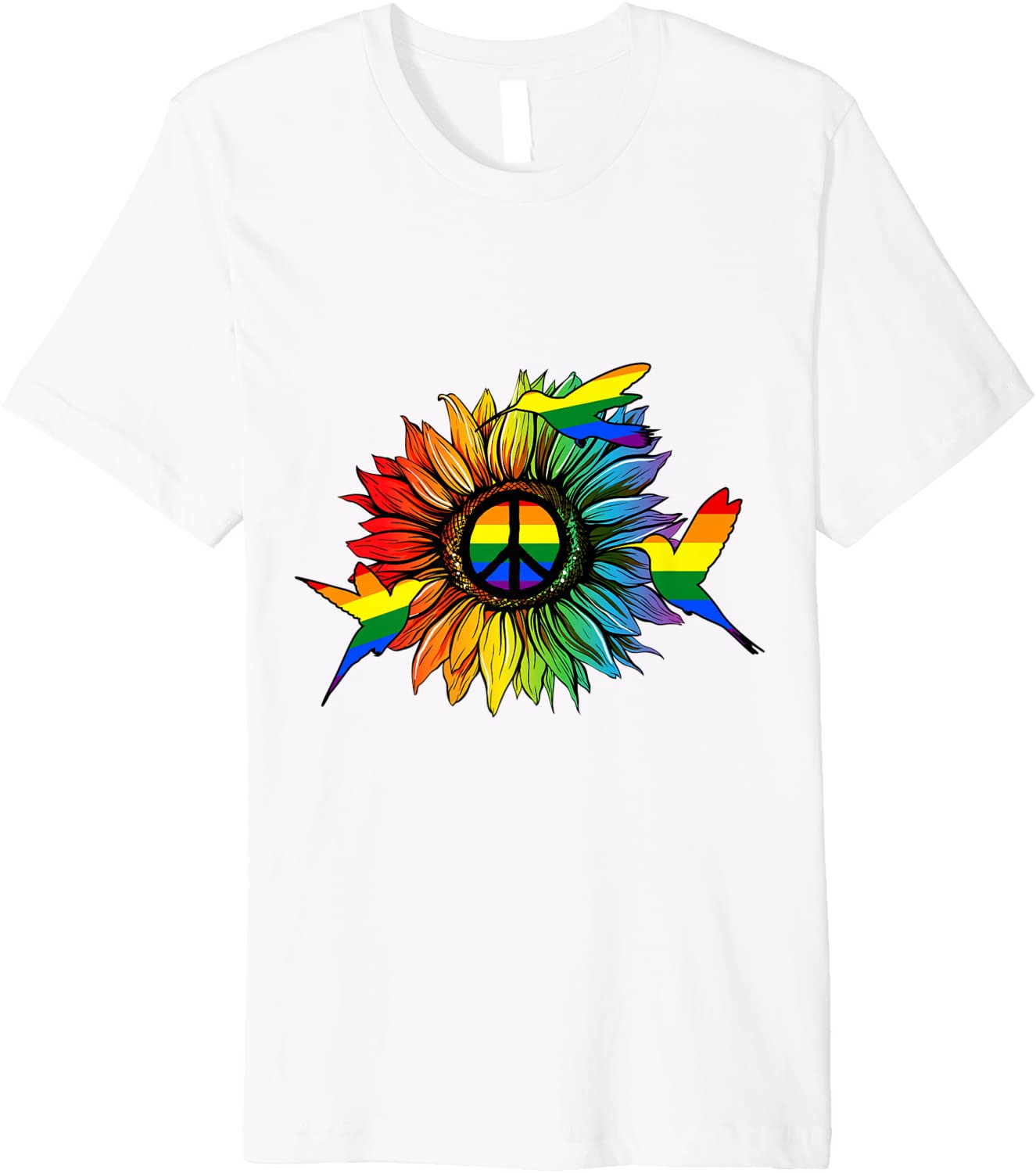 Sunflower Hummingbird Lesbian Shirt, Gay Pride T Shirt