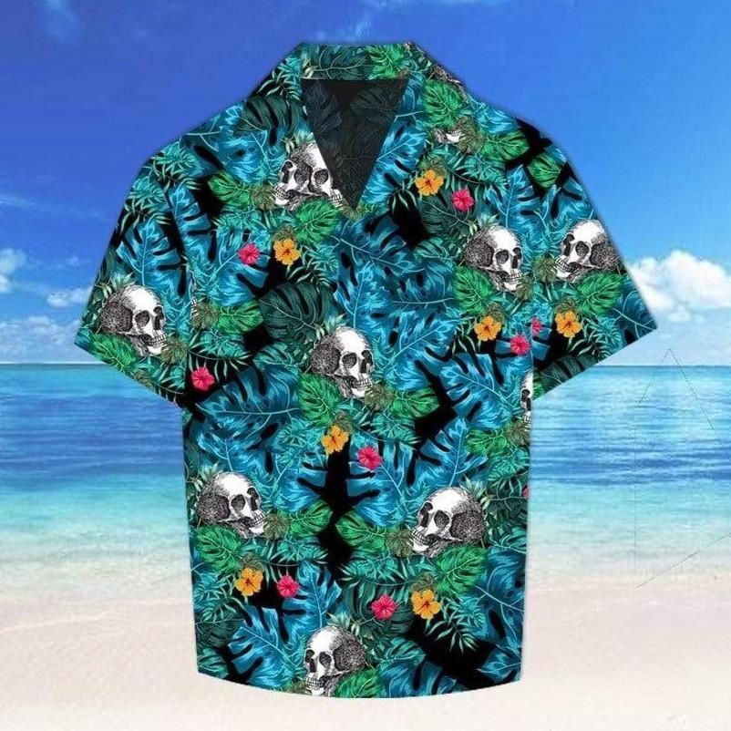 Get Now Beach Vibe Skull Summer Tropical Hawaii Aloha Shirts Ha6111