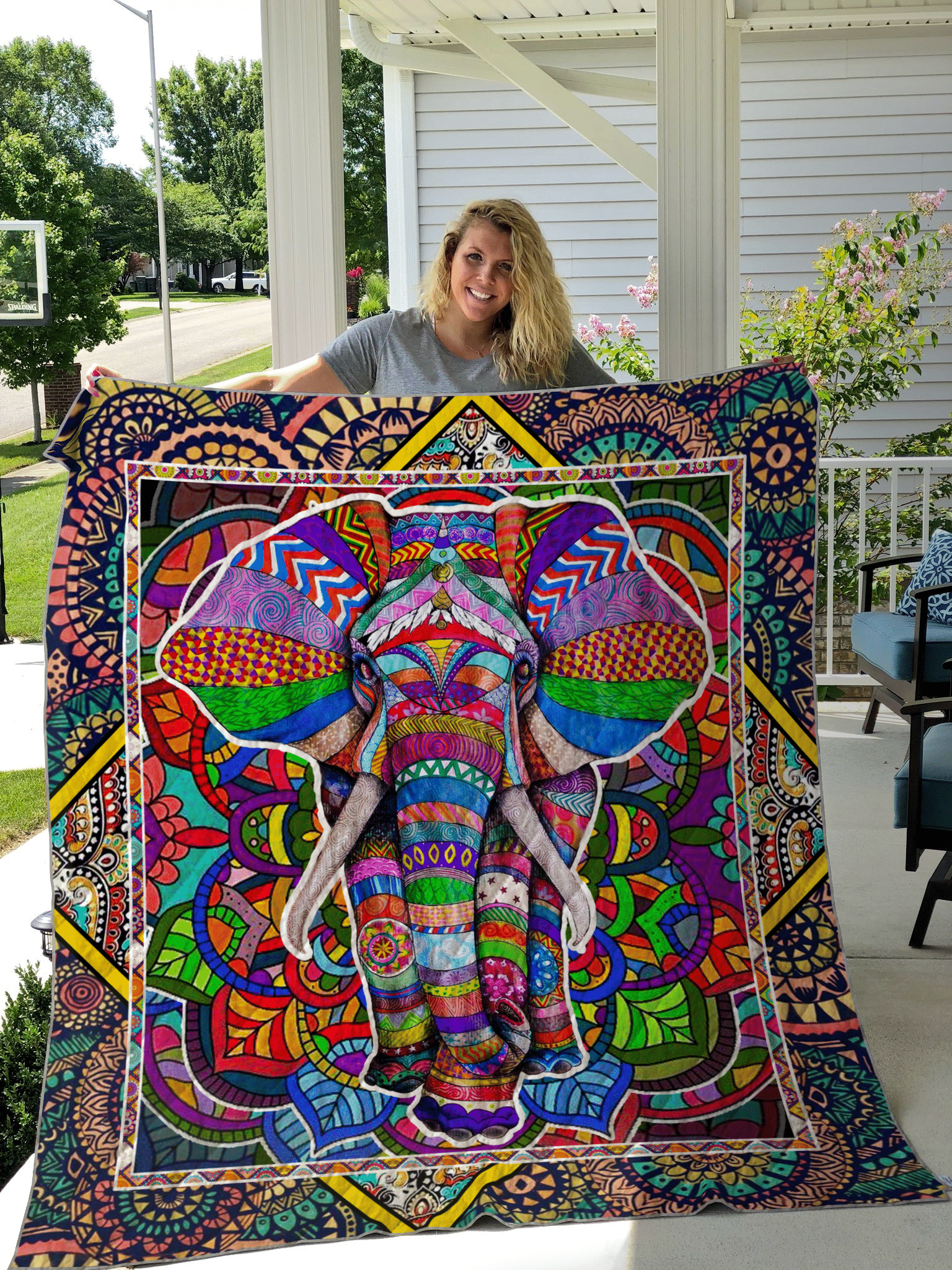 Elephant CA908 Quilt Blanket