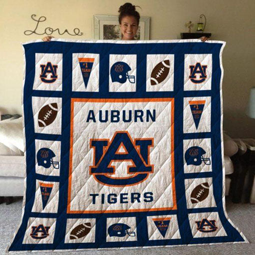 Auburn Tigers Quilt Blanket Aut02