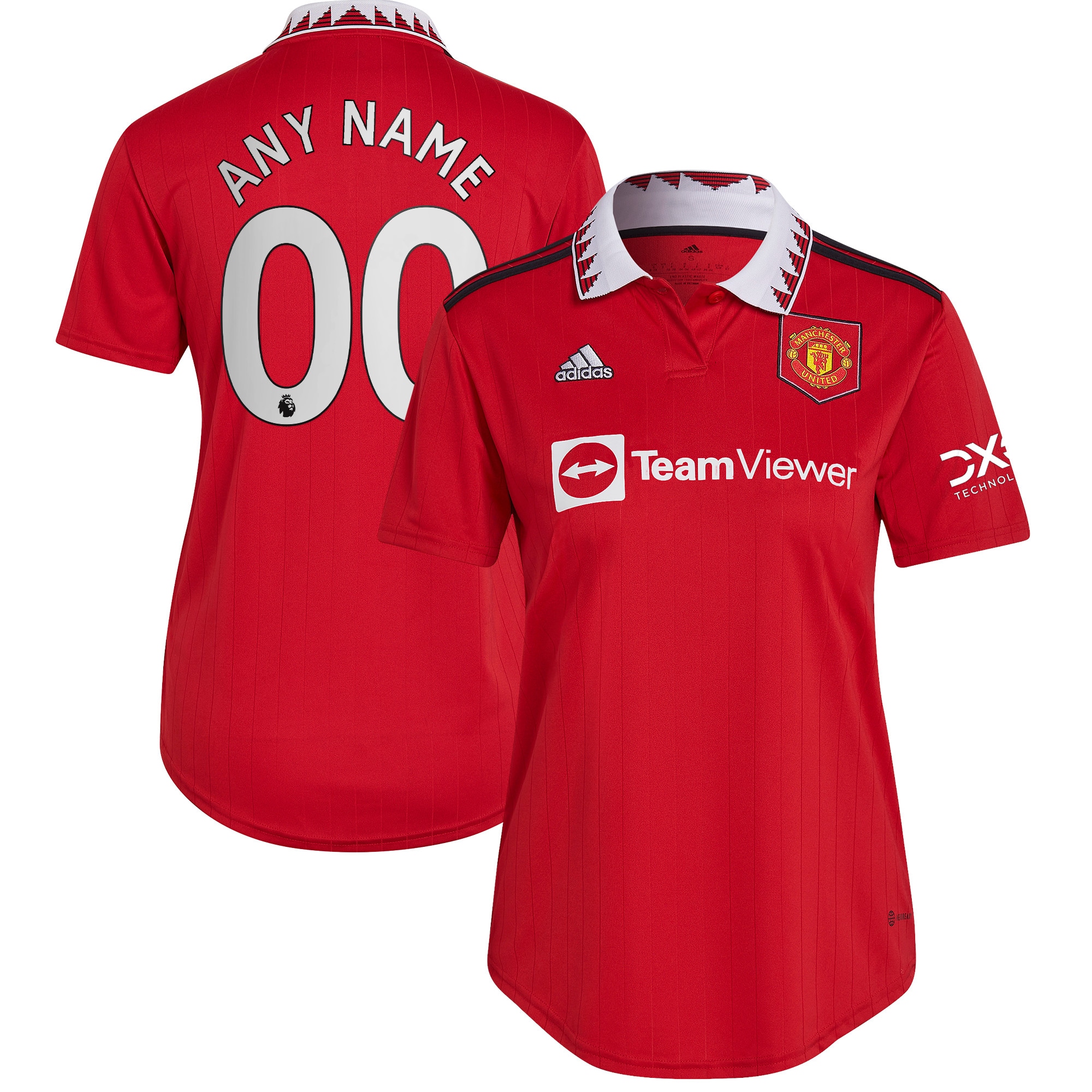 Manchester United Women's 2022/23 Home Replica Custom Jersey – Red