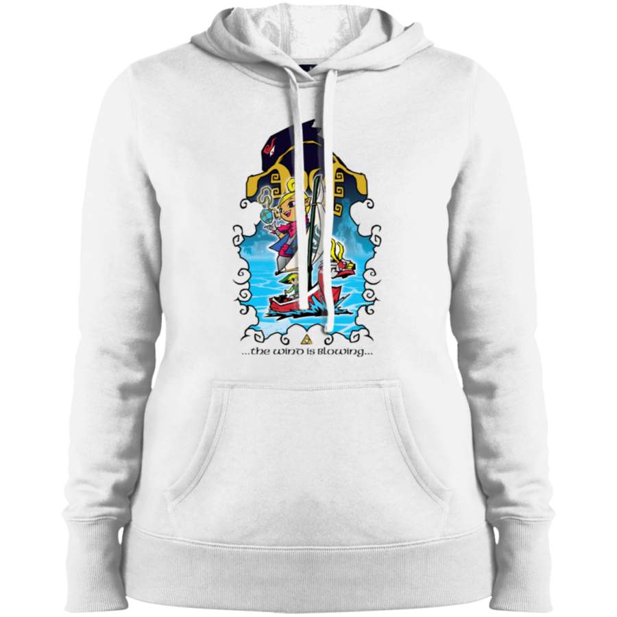 AGR The Wind Is Blowing – Windwaker Fanart Ladies’ Pullover Hooded Sweatshirt