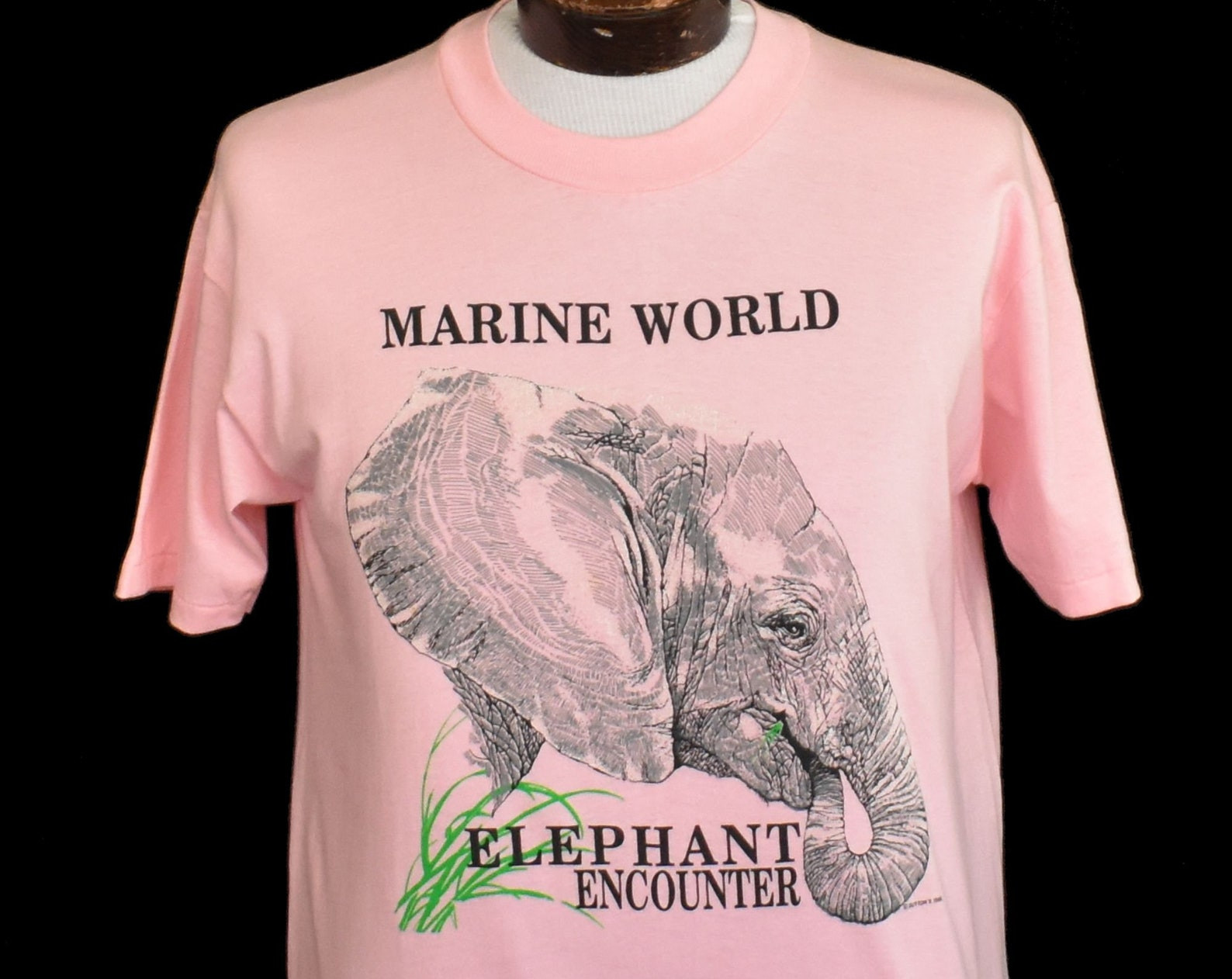 World Tee Vintage 80S California Souvenir T Shirt 1980S Elephant Encounter Shirt To