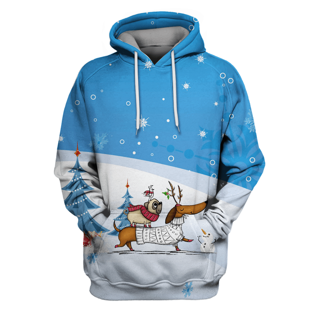 3D Christmas Animal T-Shirts – Zip Hoodies Apparel