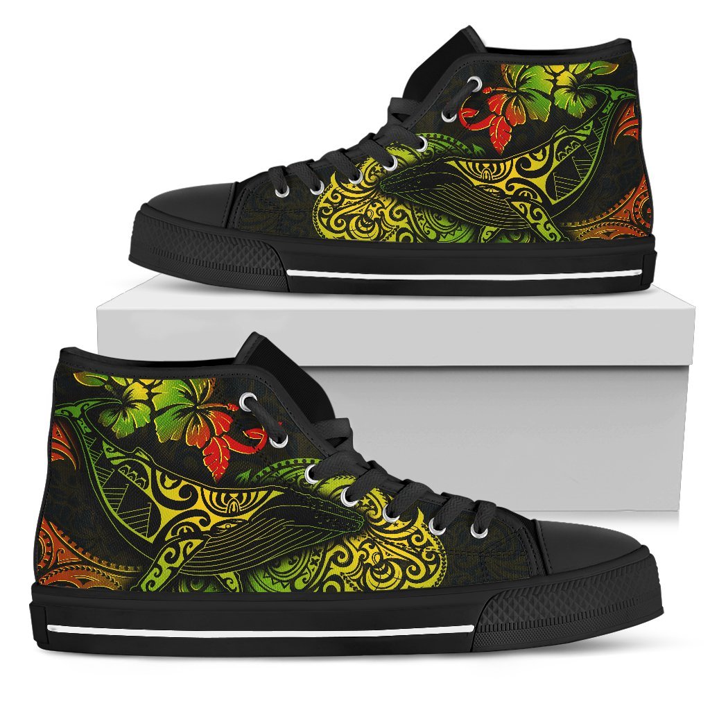 Hawaii High Top Shoes – Polynesian Humpback Whale – BN1518