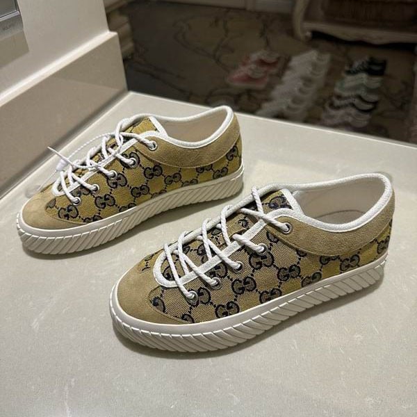 Gucci GG Shoes Sneakers – Yellow GG Canvas SNK129772795