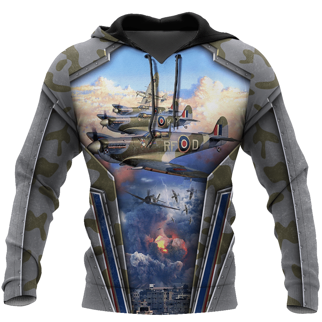 Air Force Aircraft Supermarine Spitfire 3D All Over Printed Shirts For Men And Women Am160102