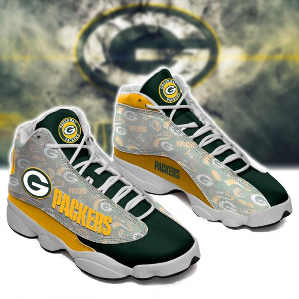 Green Bay Packers Form Air Jordan 13 Sneakers L653