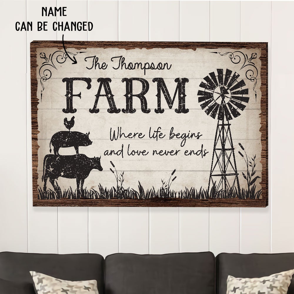 Where Life Begins – Personalized Custom Canvas