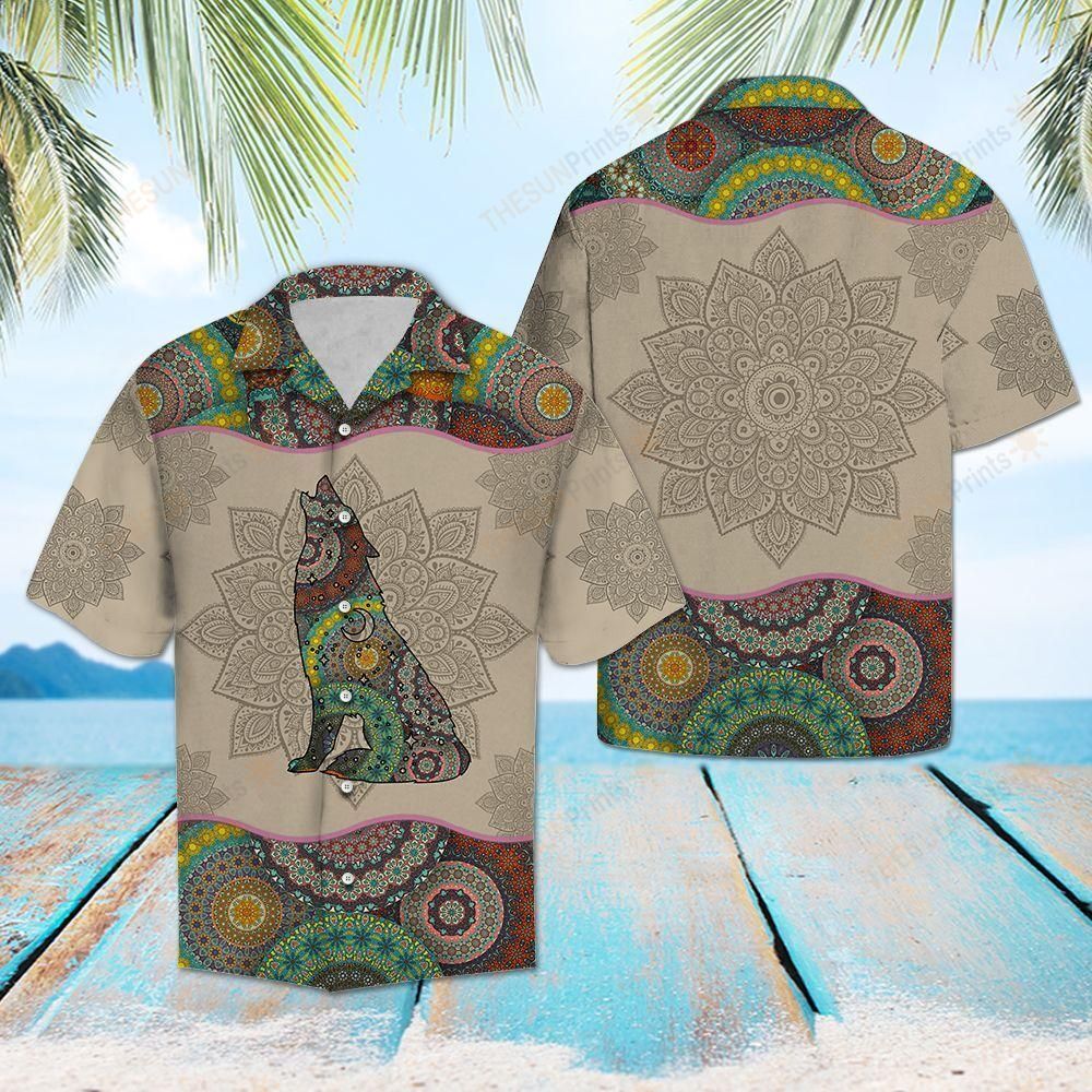 Wolf Mandala Hawaiian Shirt Ha28434