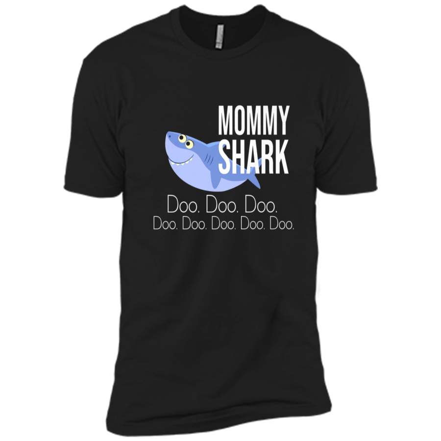 "Mommy Shark" Baby Mommy Daddy Matching Family Shark  Next Level Premium Short Sleeve Tee