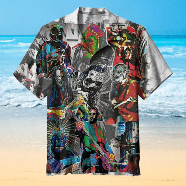 Slipknot 1 For Man And Woman Print Short Sleeve Hawaii Shirt Ha78593