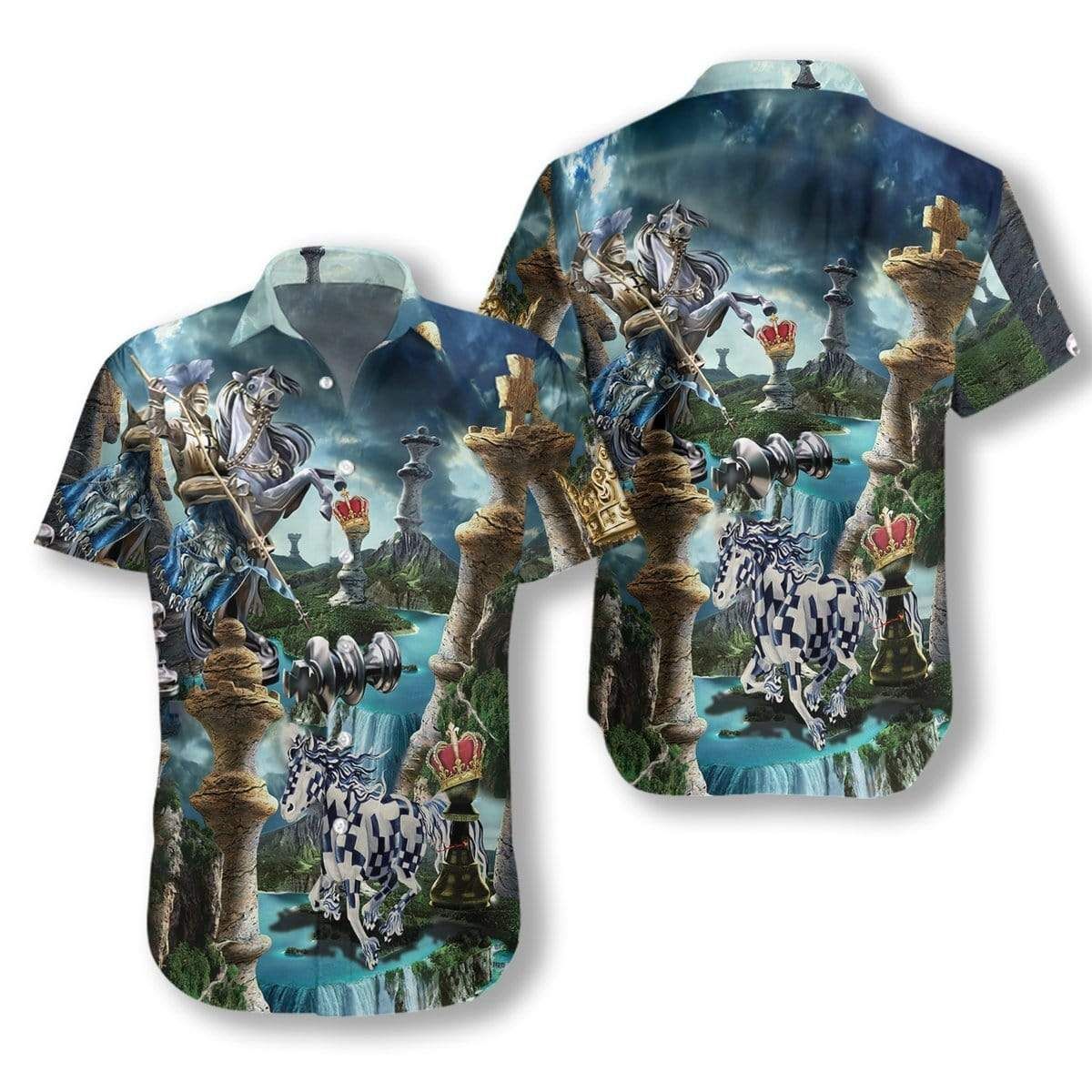 Cover Your Body With Amazing Chess In The Fiction Life Hawaii Aloha Shirts H Ha72729