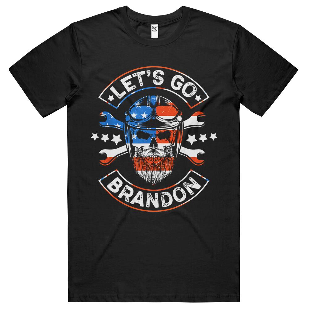 Let’S Go Brandon American Biker Usa Flag T Shirts