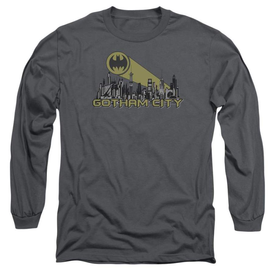 Batman – Gotham Skyline Long Sleeve Adult 18/1