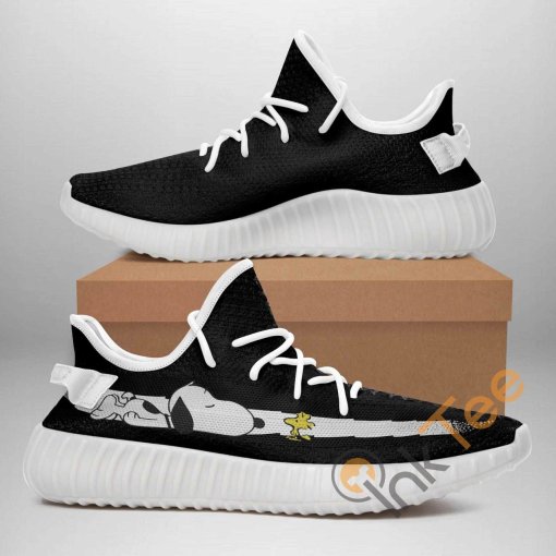 Snoopy Sleeping Custom Shoes Personalized Name Yeezy Sneakers