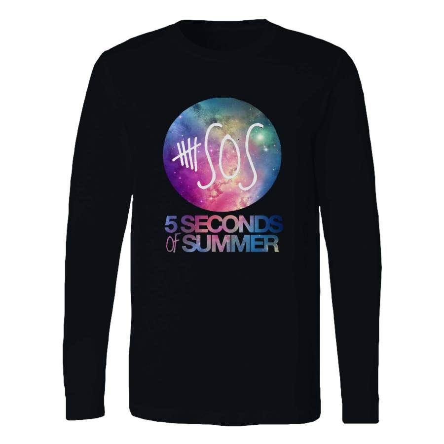 5 Sos Logo Nebula Long Sleeve T-Shirt