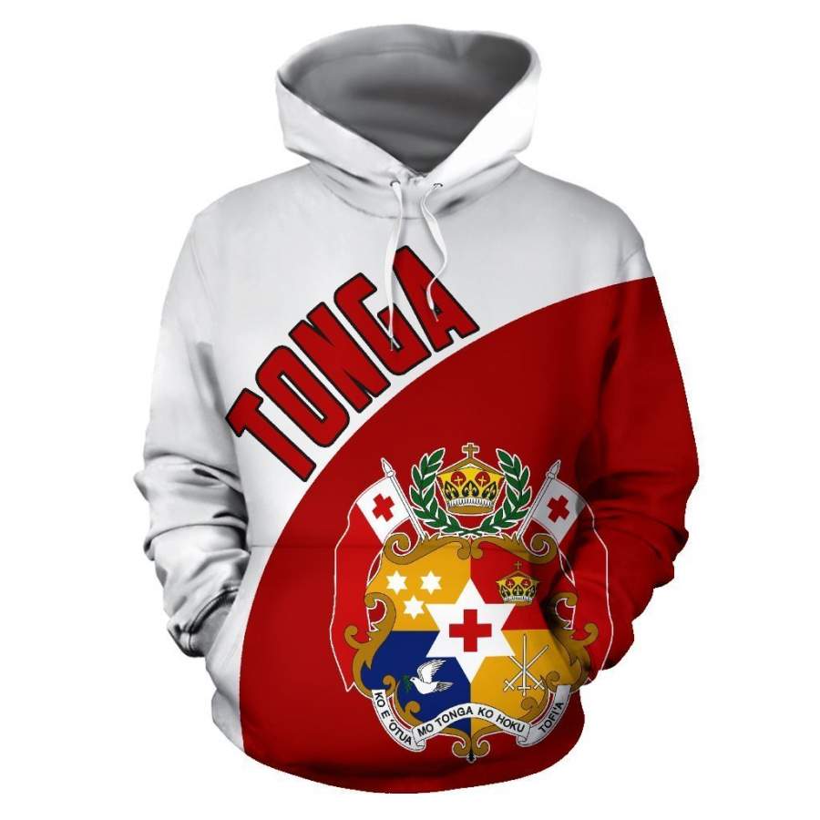 Tonga Hoodie Wave Flag Color TH9