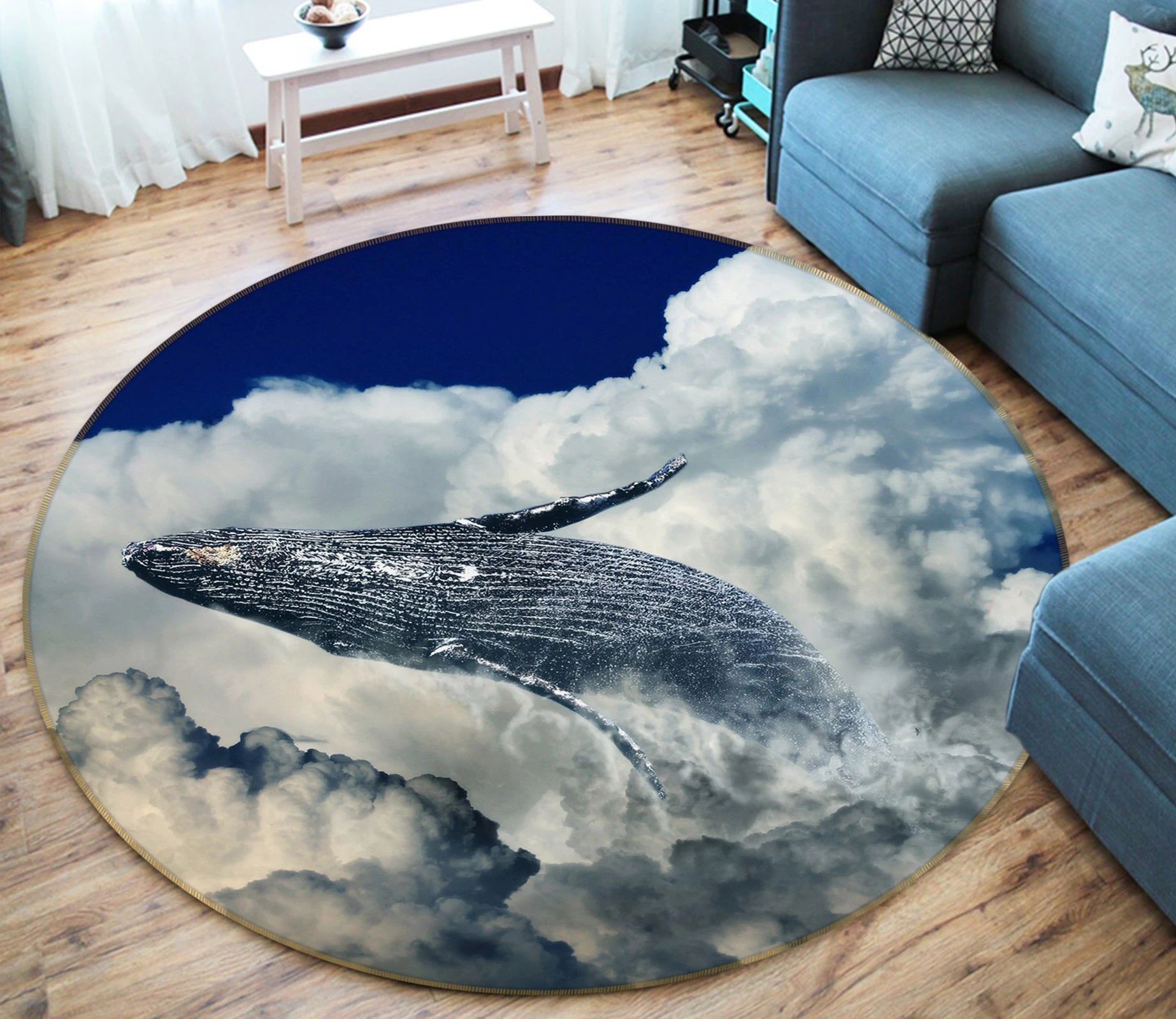 The Performance Of Whale Round Rug – Round Carpet Home Decor