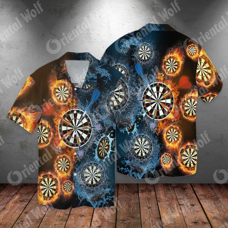 Dart Board Darts Throw Game Full Print Hawaii Shirt Ha92754