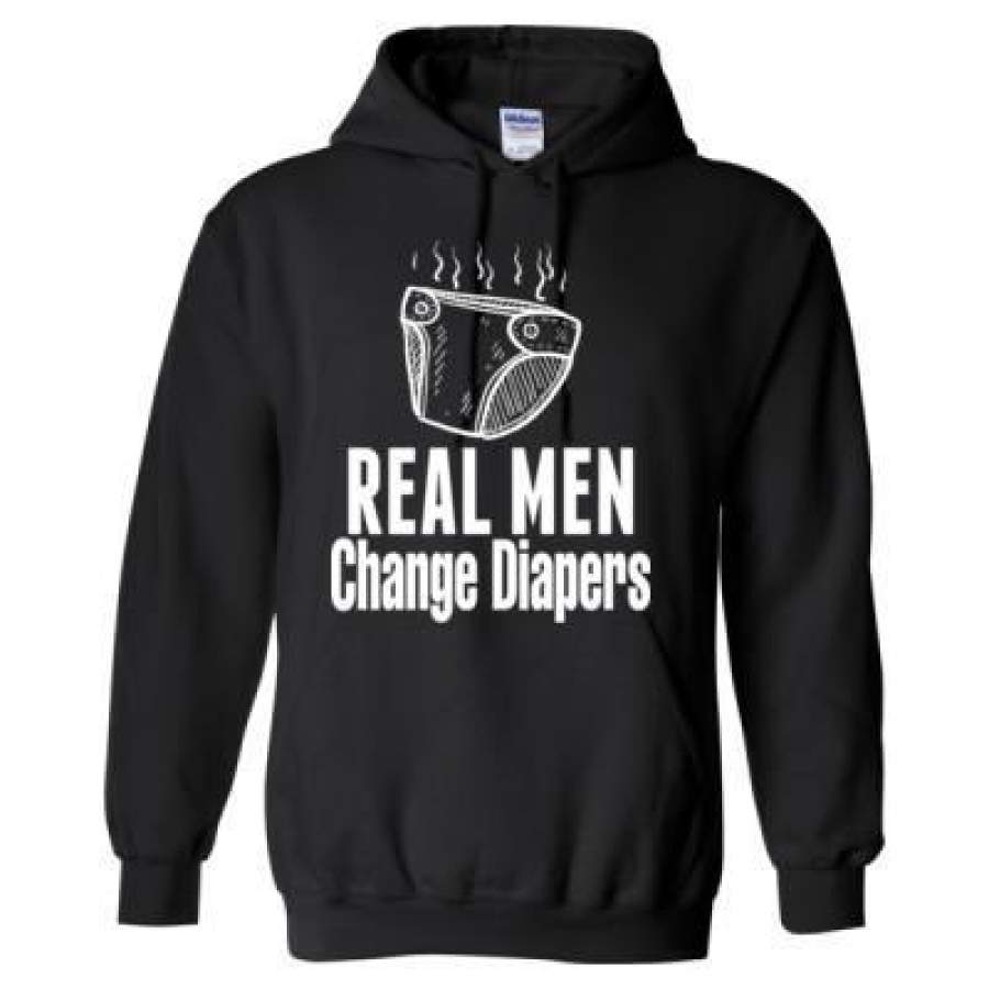 AGR Real Men Change Diapers – Heavy Blend™ Hooded Sweatshirt