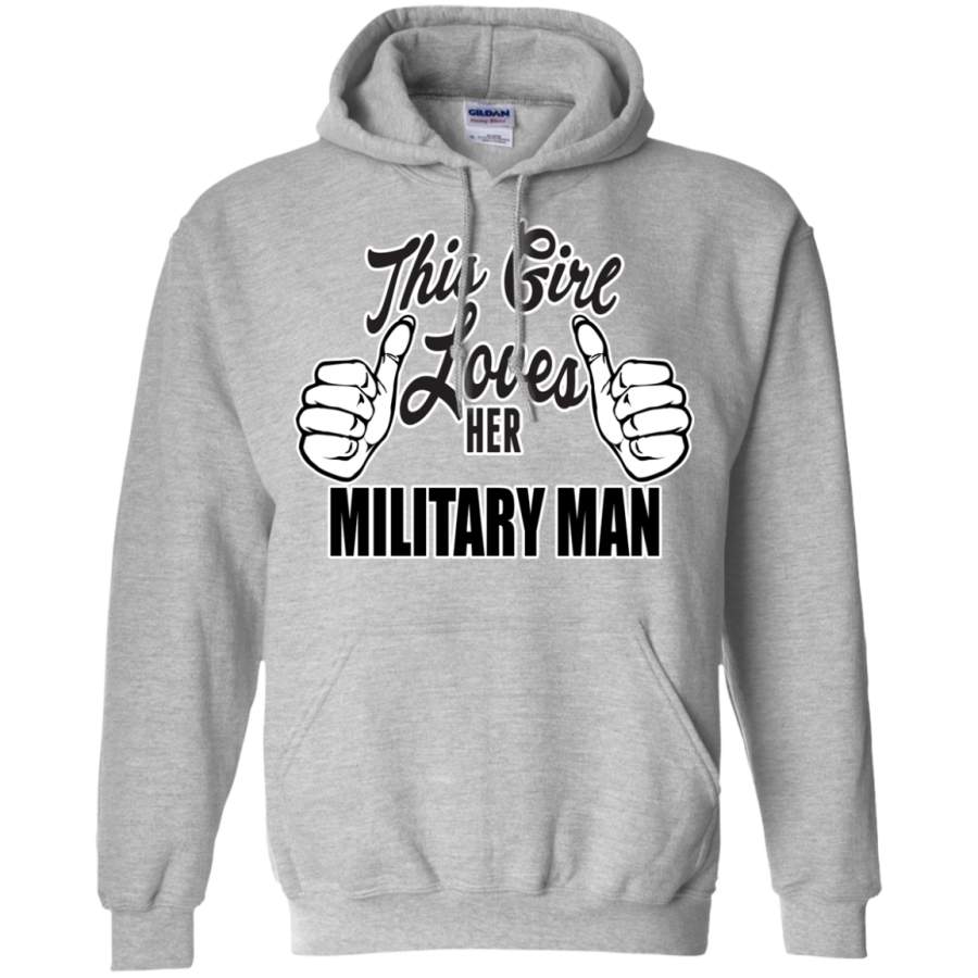 This Girl Loves Her Military Man Hoodie