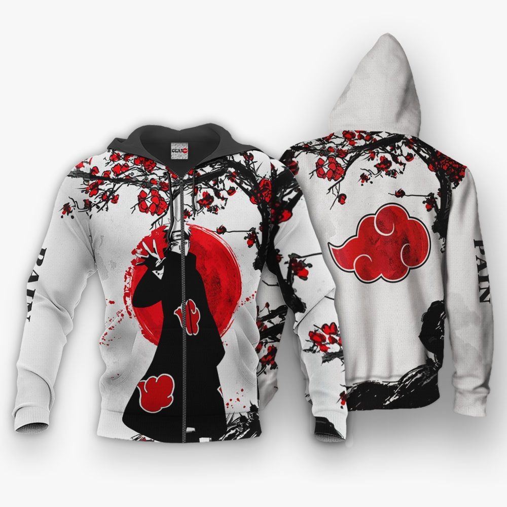 Akatsuki Pain Hoodie Japan Style Custom Naruto Anime Shirts