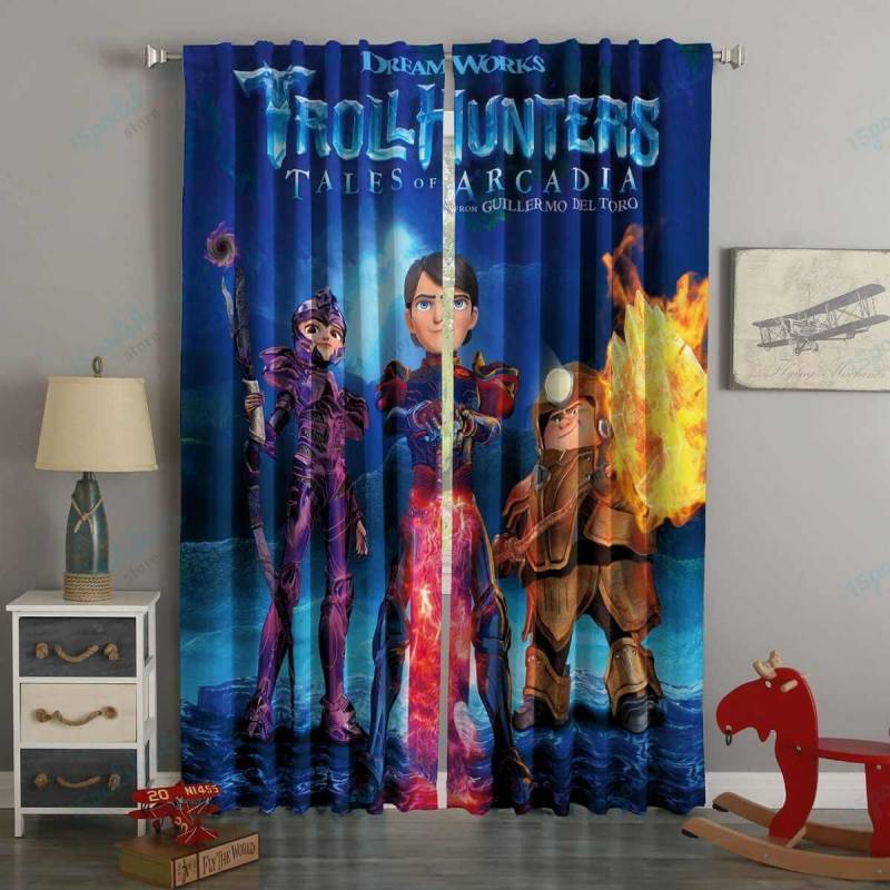 3D Printed Trollhunters Style Custom Living Room Curtains