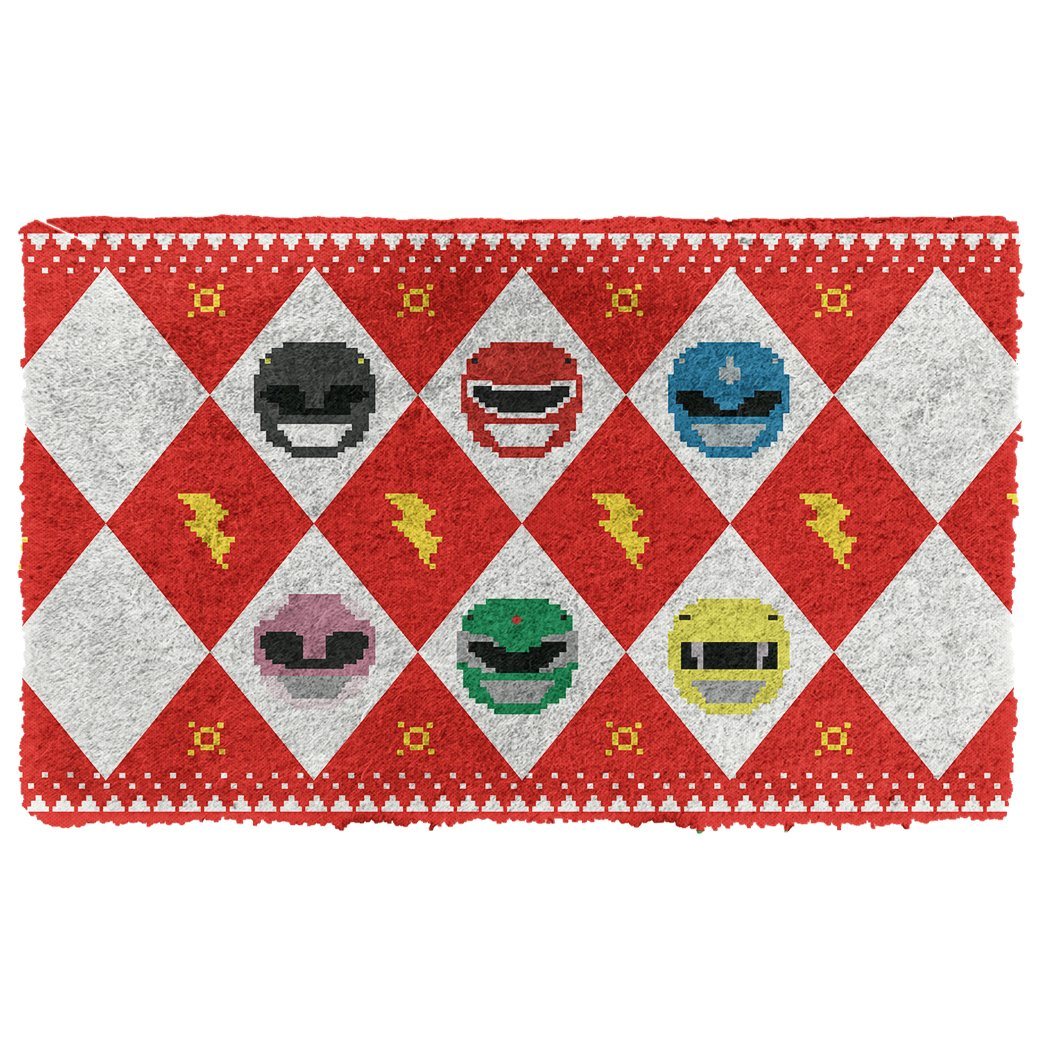 Gearhumans  Gearhuman 3D MIGHTY MORPHIN Power Ranger Red Ugly Doormat