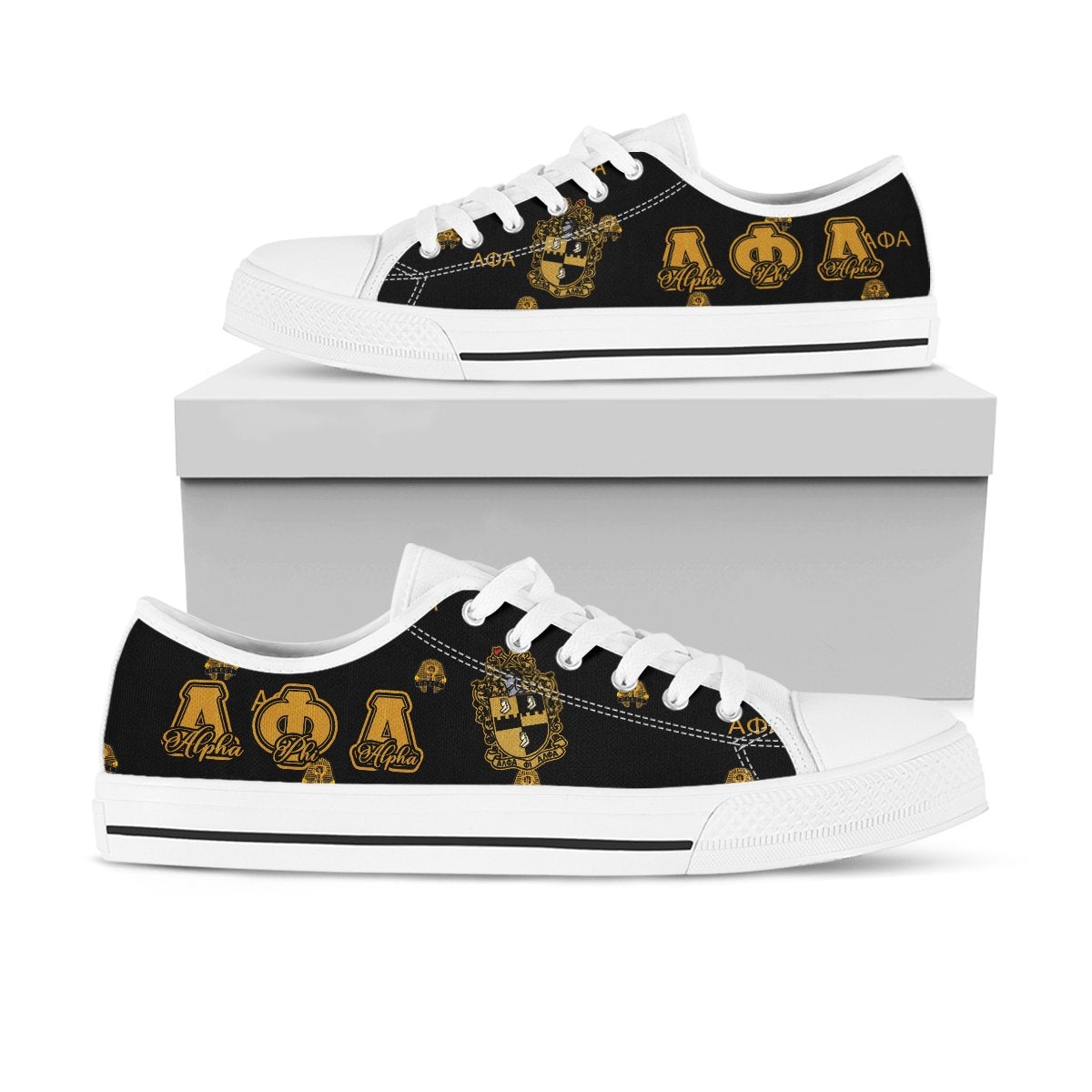 Wonder Print Footwear – Alpha Phi Alpha Low Top Shoe Lt10