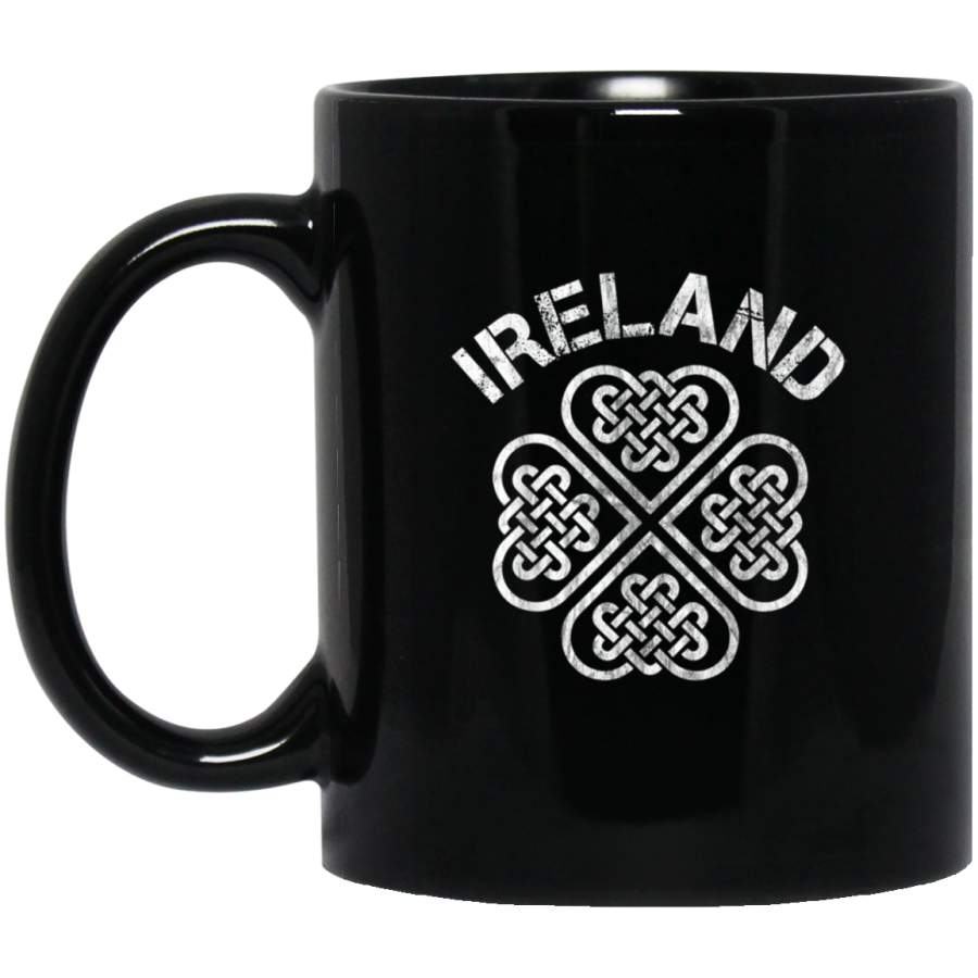 Ireland Irish Celtic Knot Vintage Shamrock St Patricks Day Mug