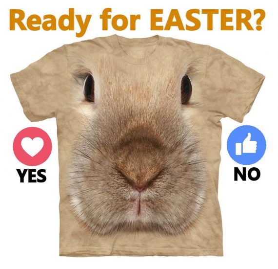 Rabbit Ready For Easter Day 3D T-Shirt Ln